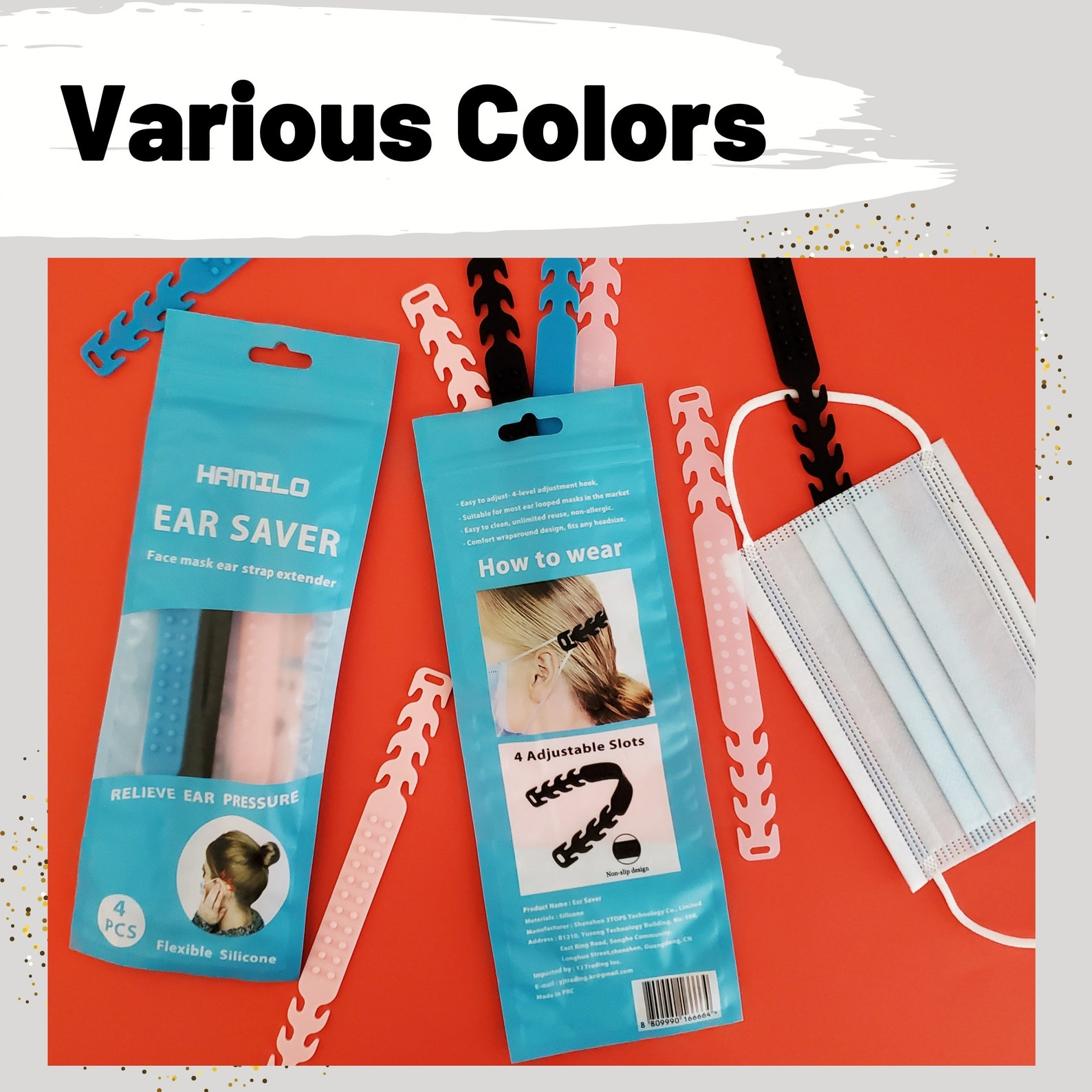 Silicone Face Mask Extension Straps 4 Pack Mask Strap Etsy