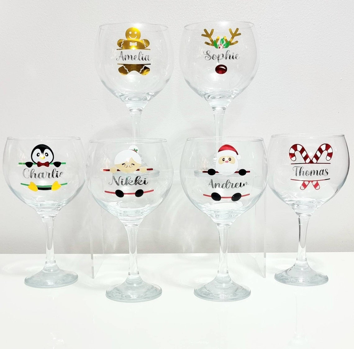 Personalised Christmas Gin Glass Christmas Gift Secret - Etsy UK