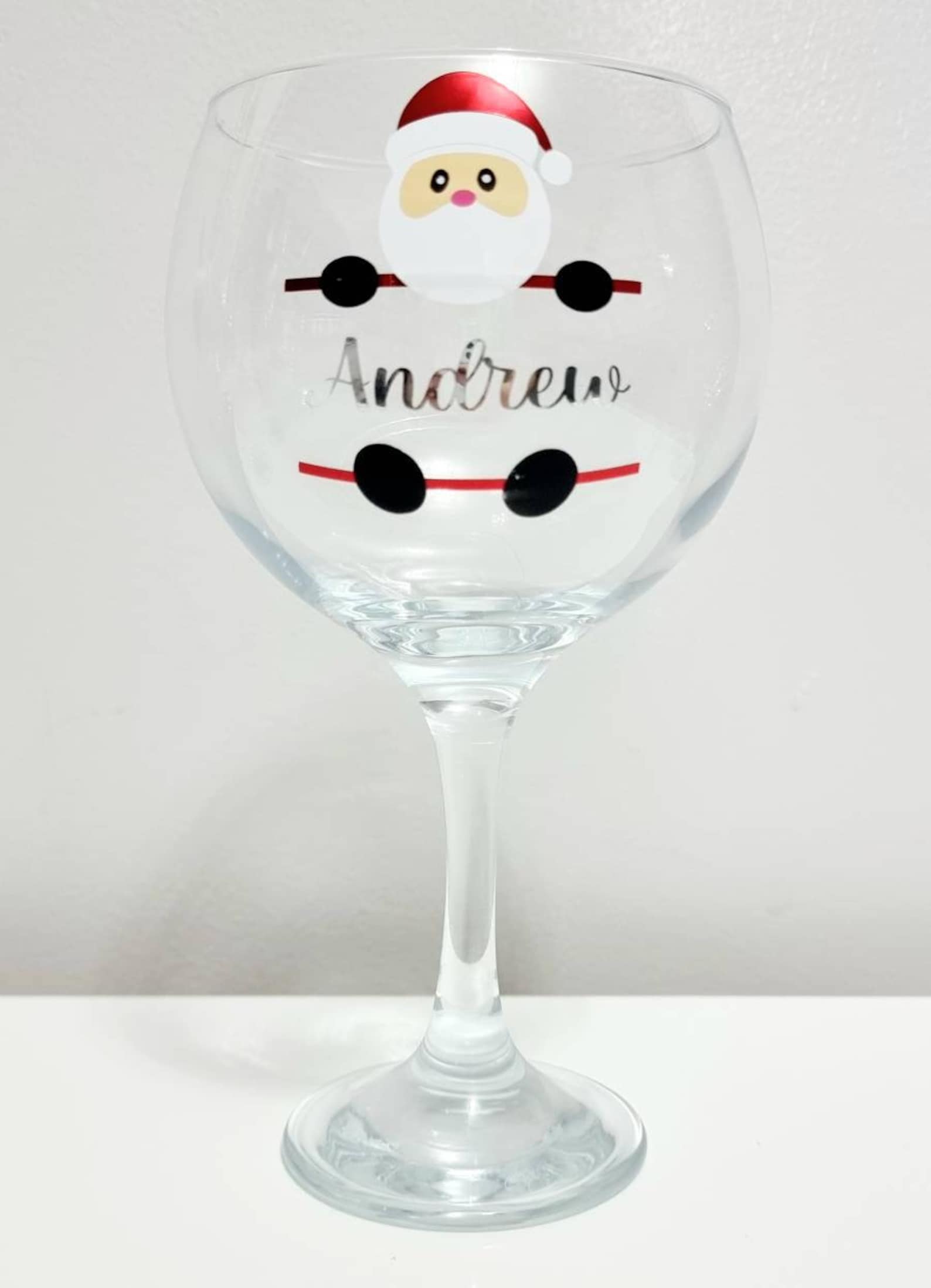 Personalised Christmas Gin Glass Christmas Gift Secret - Etsy UK