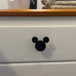 Mickey Mouse Themed Knob Handle for Disney Themed Decor! Kitchen Handle, Nursery Knobs, Dresser and Draw Pulls