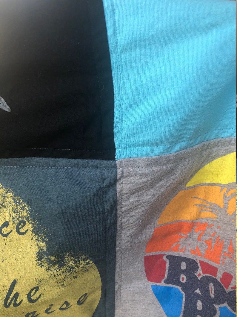 Tshirt Quilt Throw Size Tshirt Quilts Tshirt Quilts Etsy