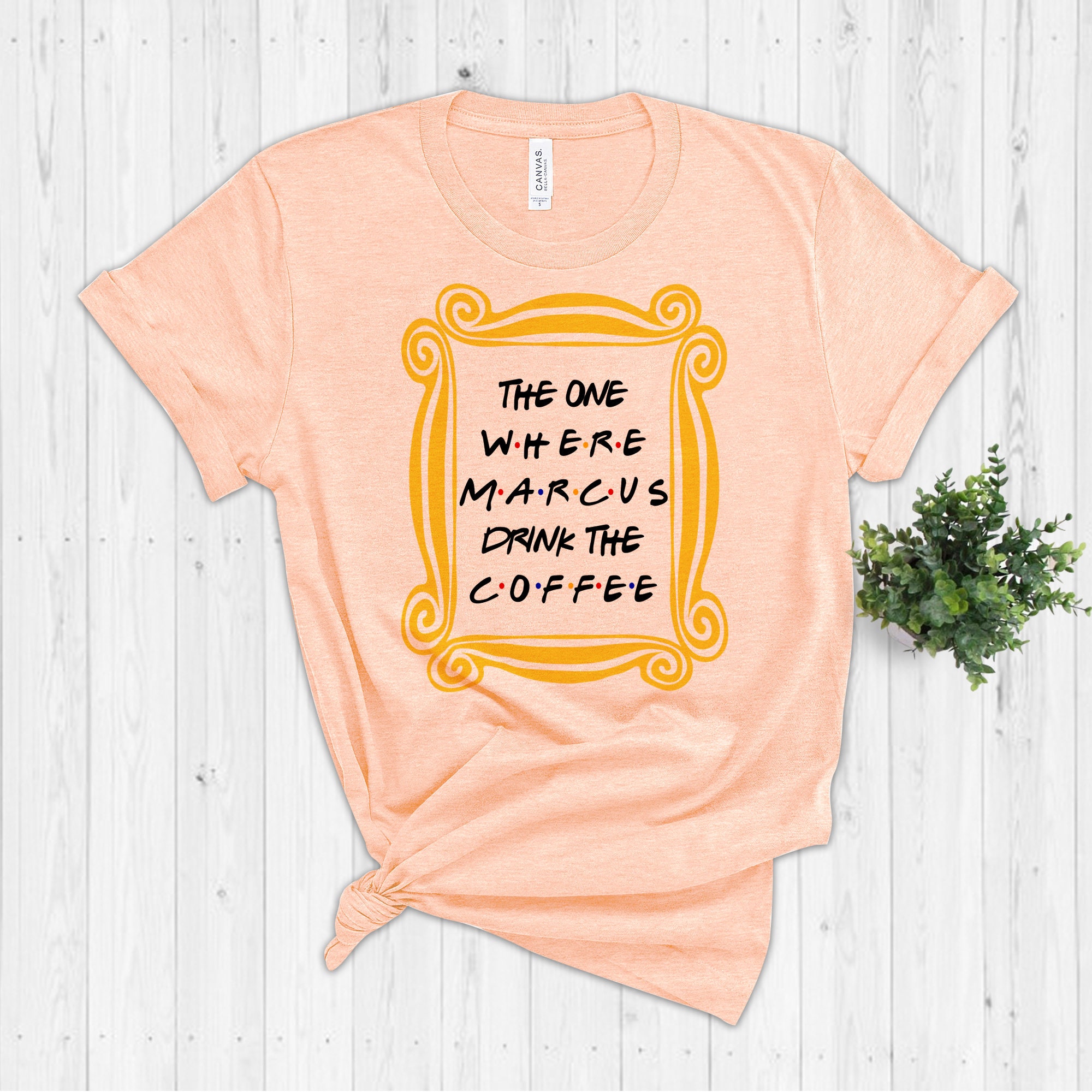 Personalized Friends Picture Frame Shirt Custom Name Tee The Etsy