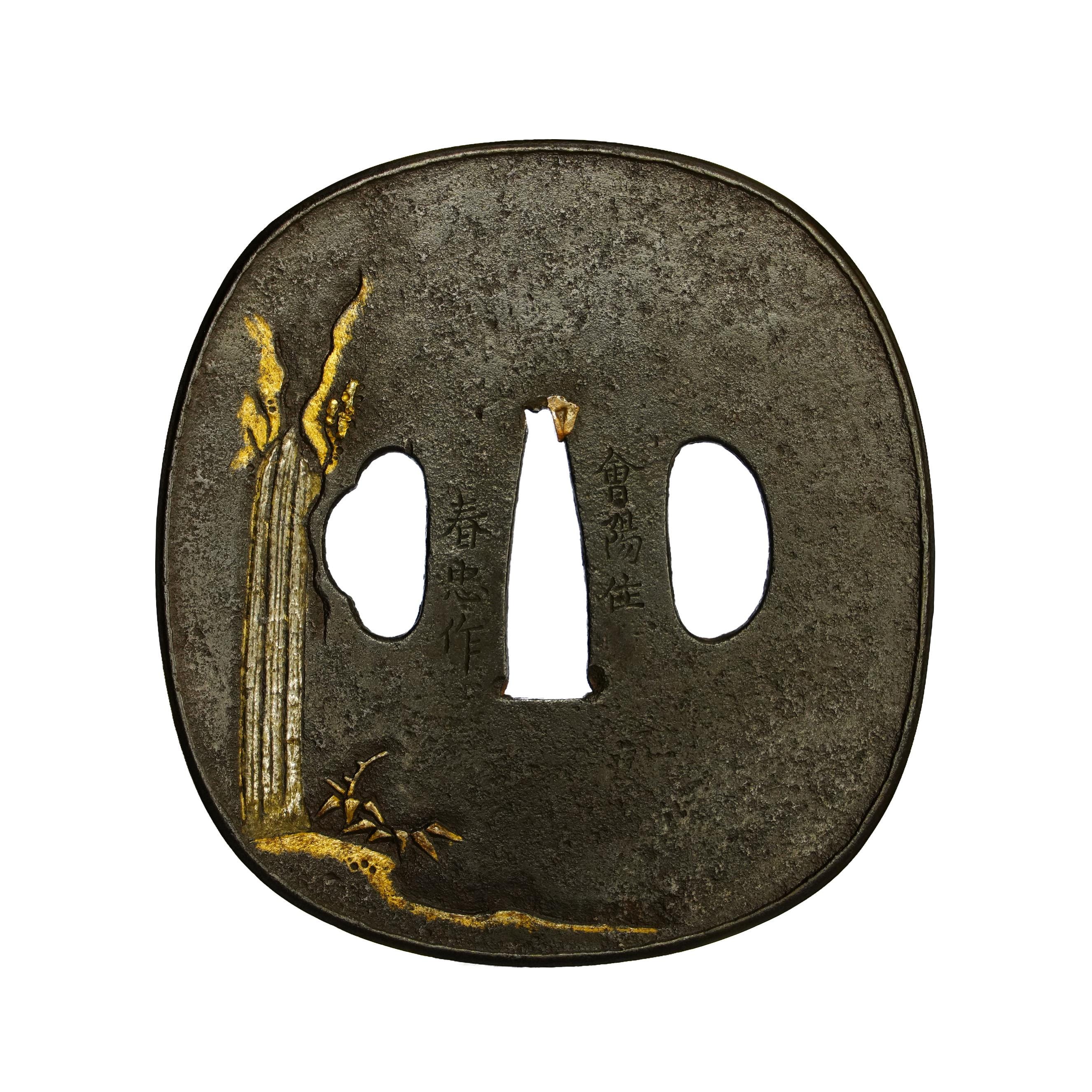Antique Tsuba for Samurai Sword With NBTHK Tokubetsu Hozon