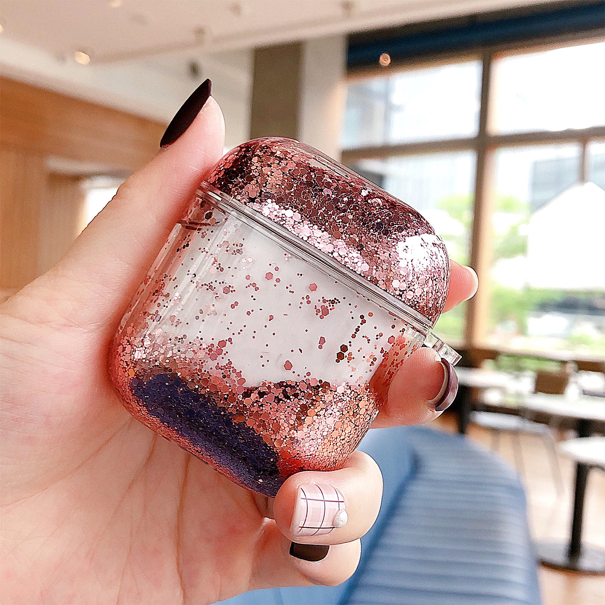 Pink Glitter Cover / Glitter Bling Sparkle Airpod Case / Etsy