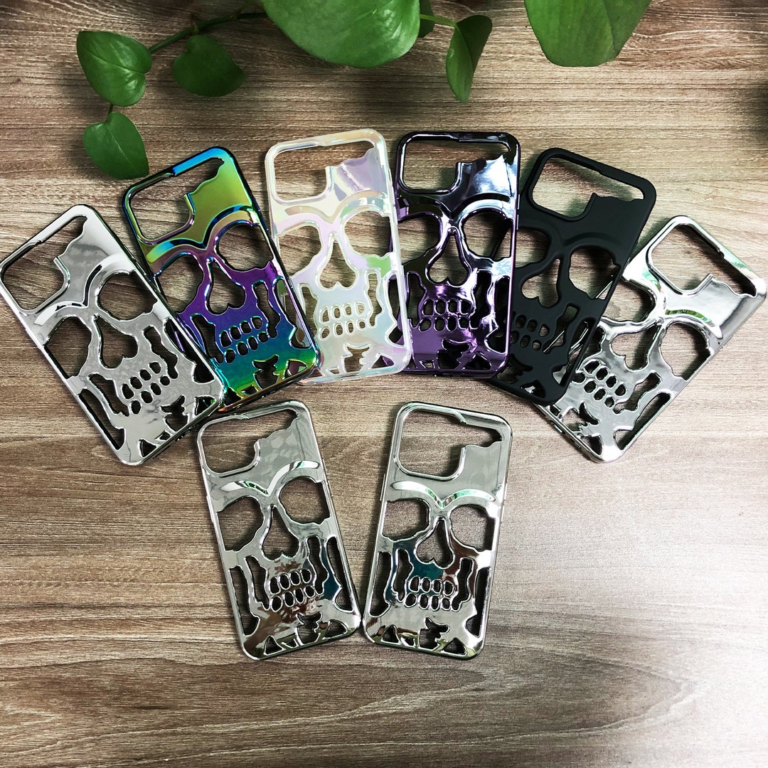 Protective Skeleton Iphone Case Cool 3D Hollow Out Gothic Etsy