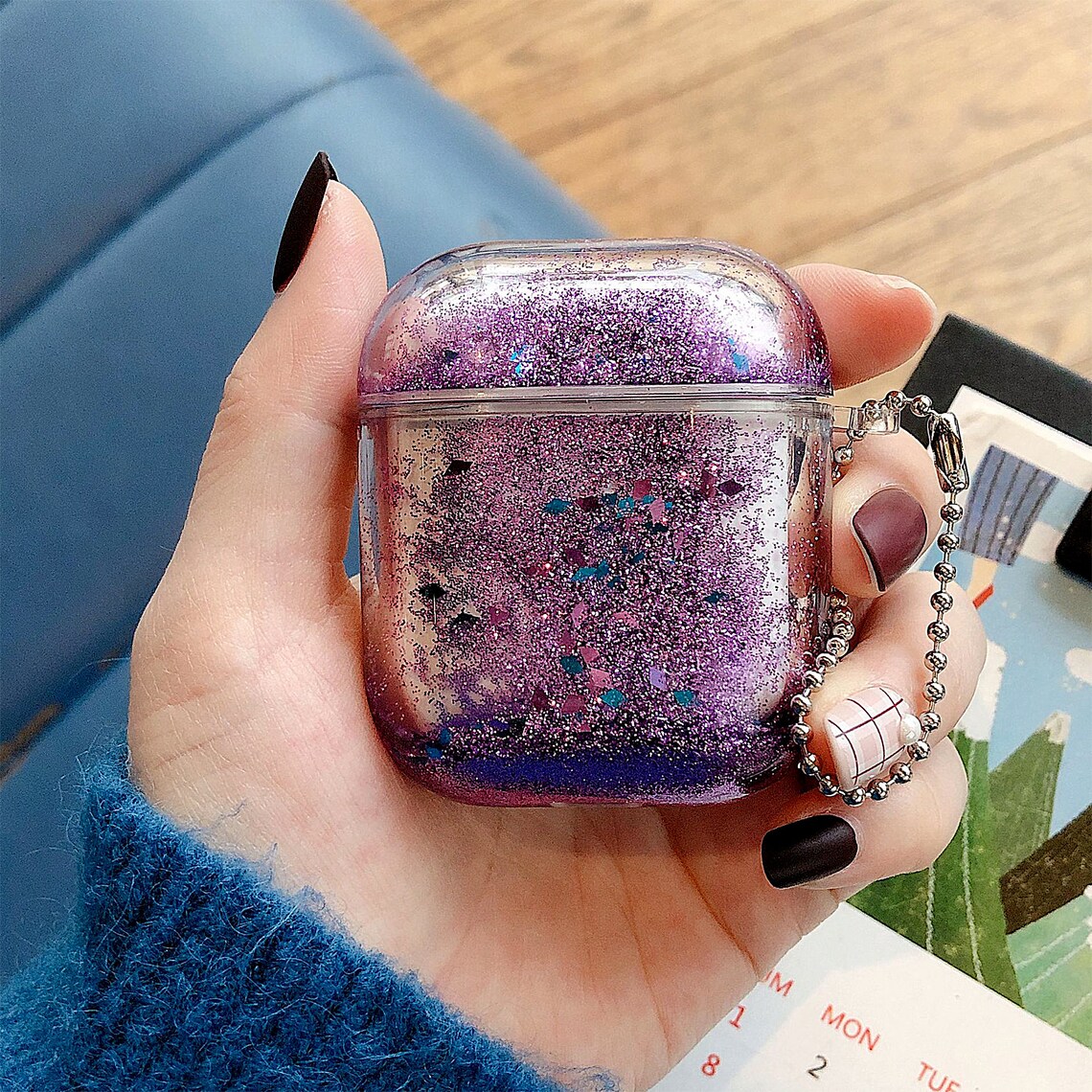 Pink Glitter Cover / Glitter Bling Sparkle Airpod Case / Etsy