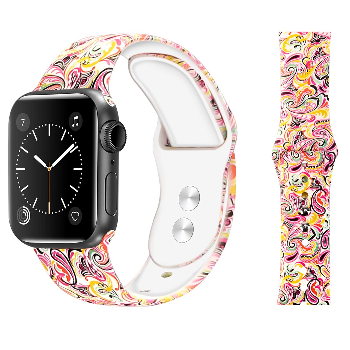 Apple Watch Band Print Silicone Watch Band Silicone iWatch | Etsy