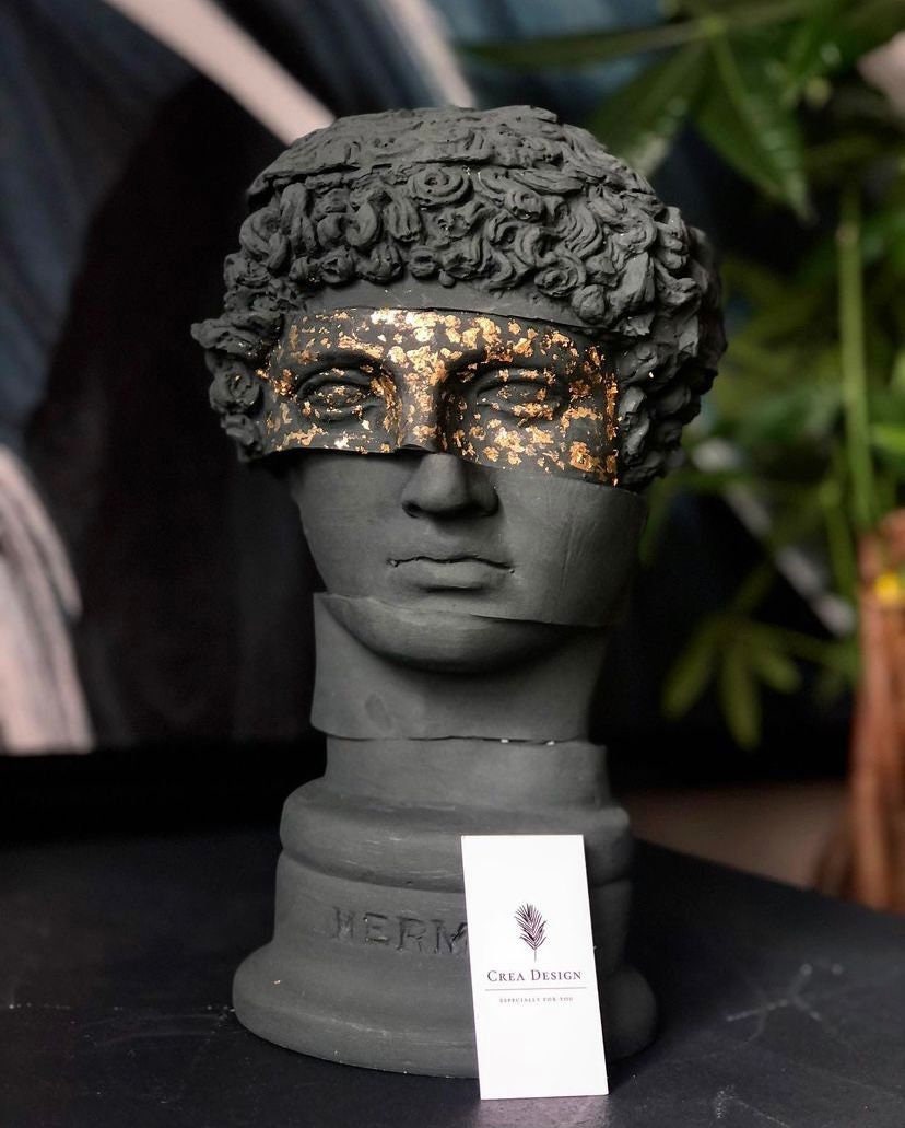 Hermes Asymmetric Statue Gift Contemporary Art Ancient Etsy