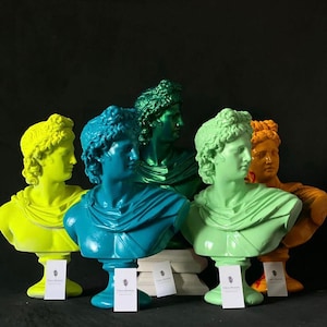 Apollo Pop Art Statue, Gift, Contemporary Art, Ancient statues, Pop art sculpture, Tabletop decoration