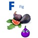 Fruits Alphabet Printable Flash Card for Kids, Fruits Alphabet Pdf ...