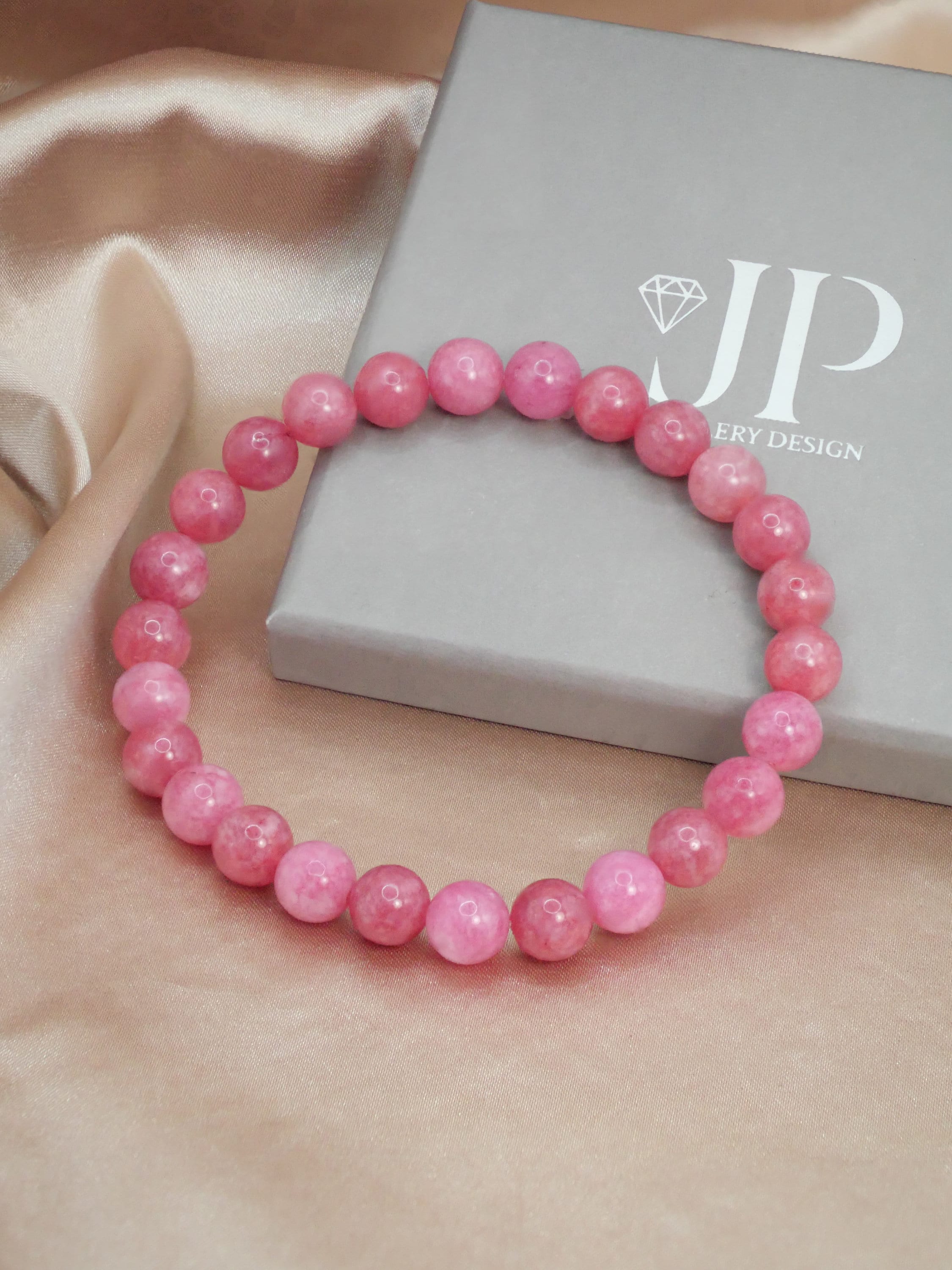 Rhodochrosite Bracelet Etsy UK