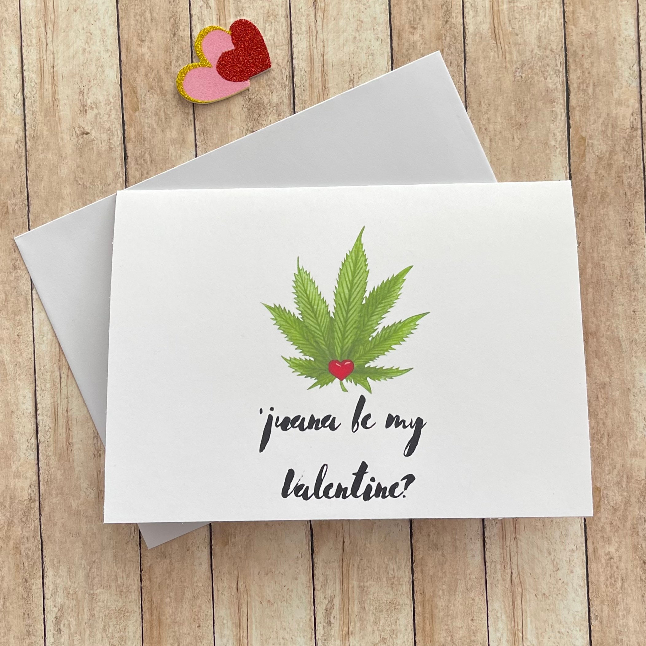 Juana Be My Valentine Cannabis Valentines Day Card - Etsy