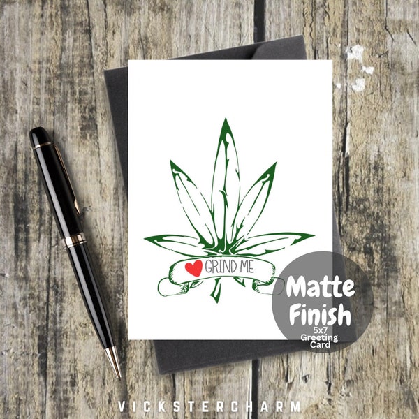 Weed Greeting Card Etsy