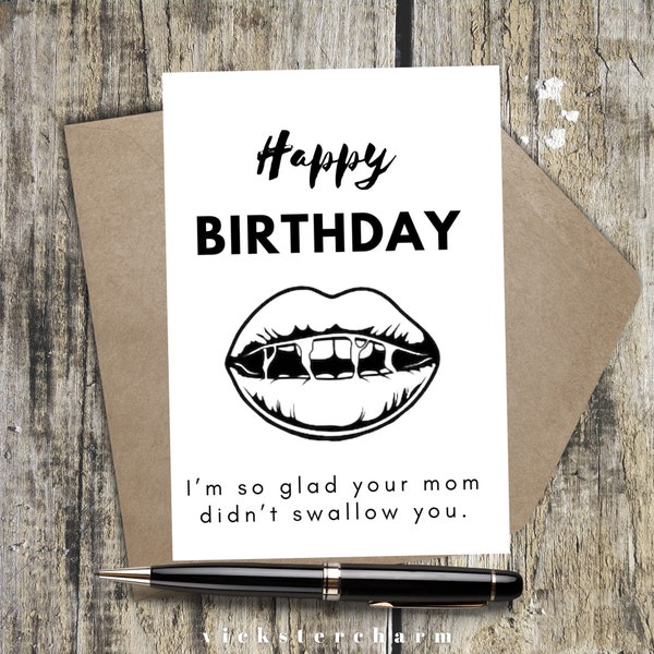 Birthday Cards Vulgar - Etsy