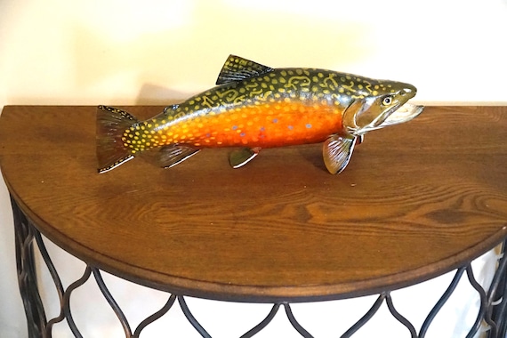 15 Brook Trout. 360 Degree Table Top Display or Wall Mount for the