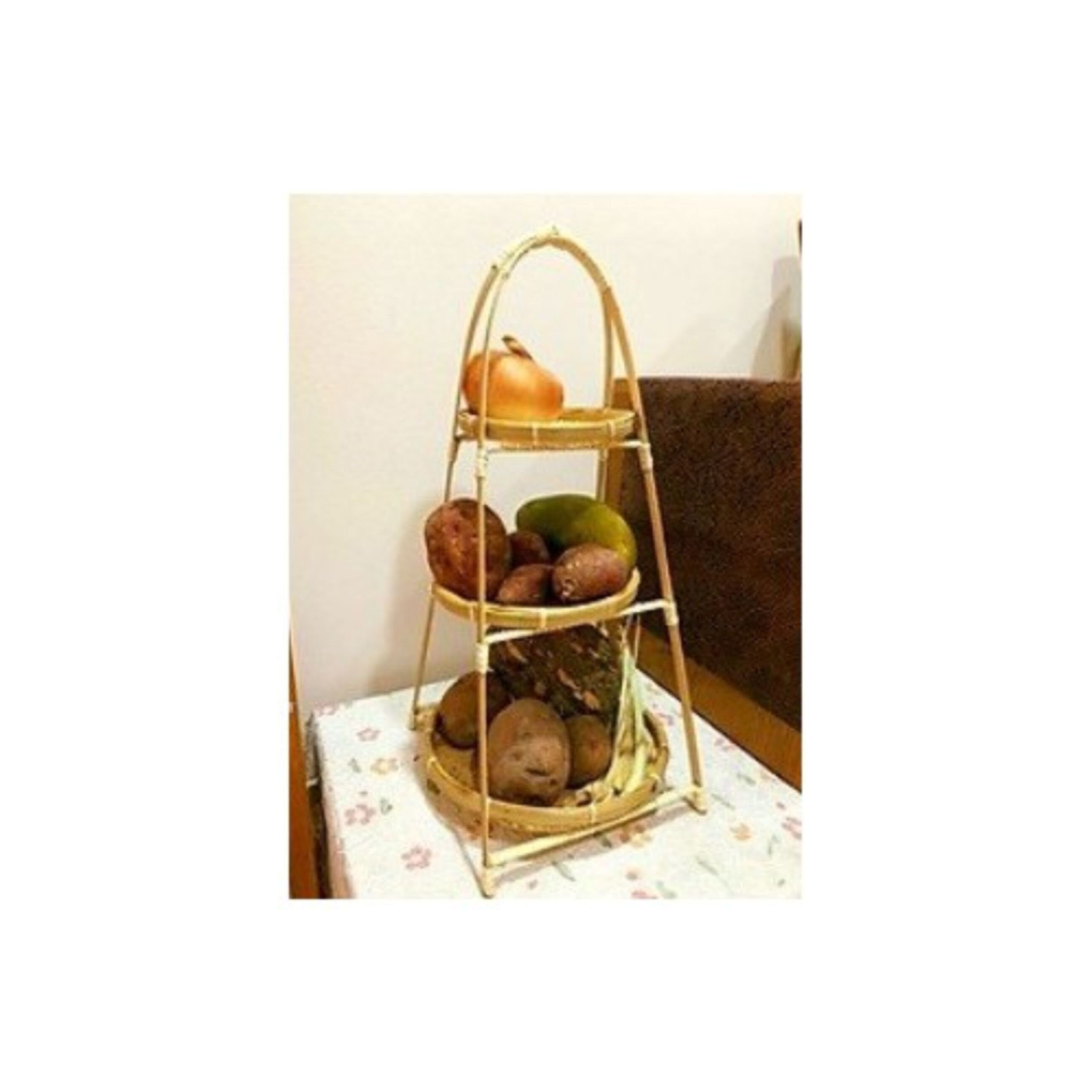 The bamboo basket is super nice decoration Etsy