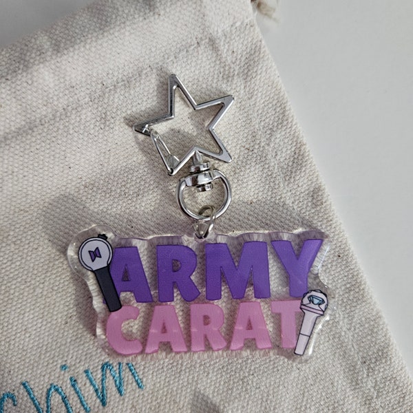 BTS SEVENTEEN 'Army Carat' Acrylic Keychain