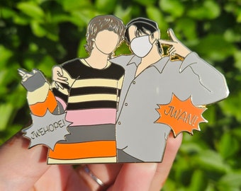 2Seok Jwan and Jwehope Hard Enamel Pin