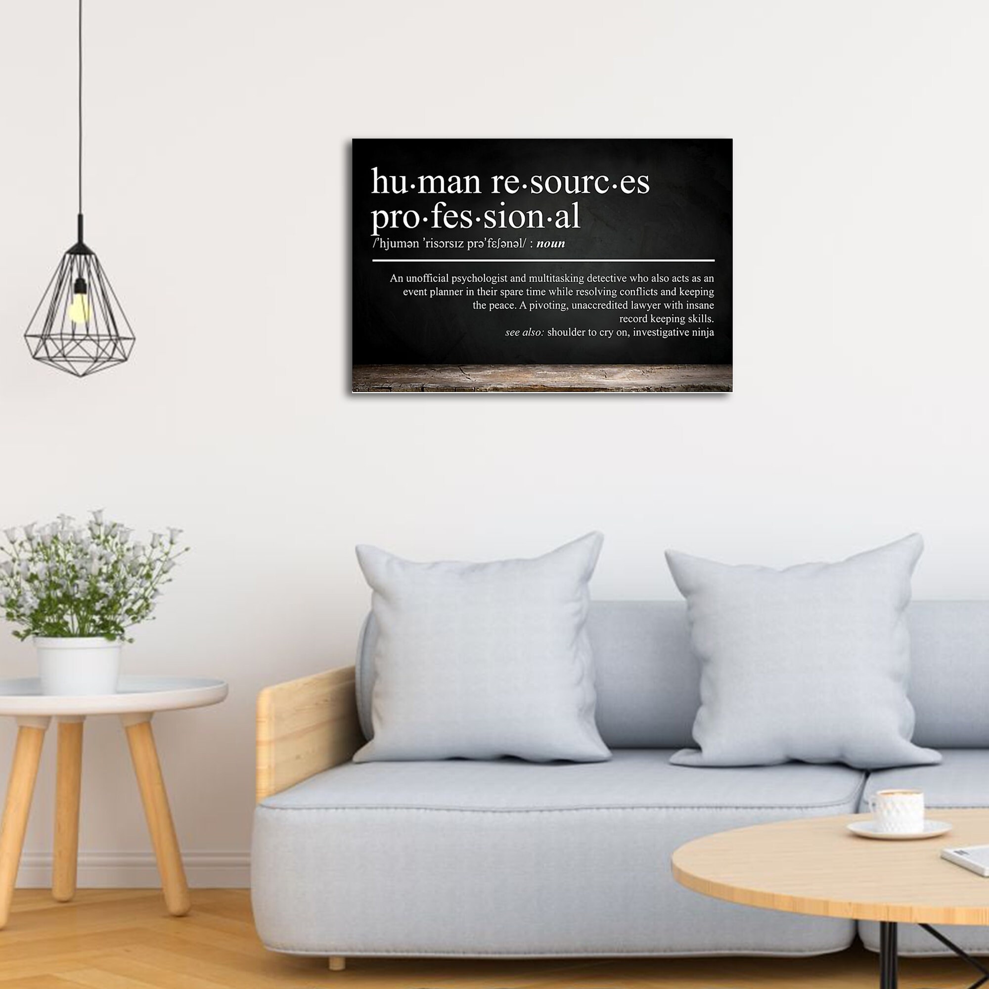 HR Definition Horizontal Poster HR Office Decor Coworker | Etsy