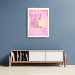 Motivational Quotes, Inspirational Poster, Motivational Printable Wall Art, Girls Bedroom Decor, Positive Quotes Wall Art, Digital Art, Pink