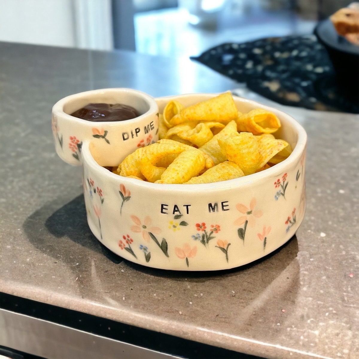 Handmade Chip and Dip Bowl