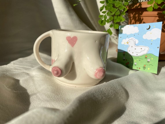 Handmade Boob Mug Boobies Girl Power Ceramic Mugs, Espresso Cups Breast  Nipple Planter, Coffee Mugs Tea Cup Black Friday Sale Gift for Her 