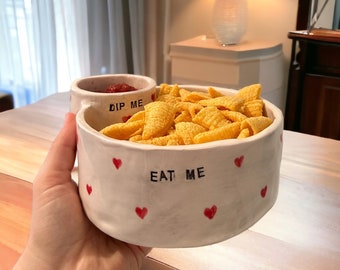 Eat me Dip me Chip and Dip Bowl