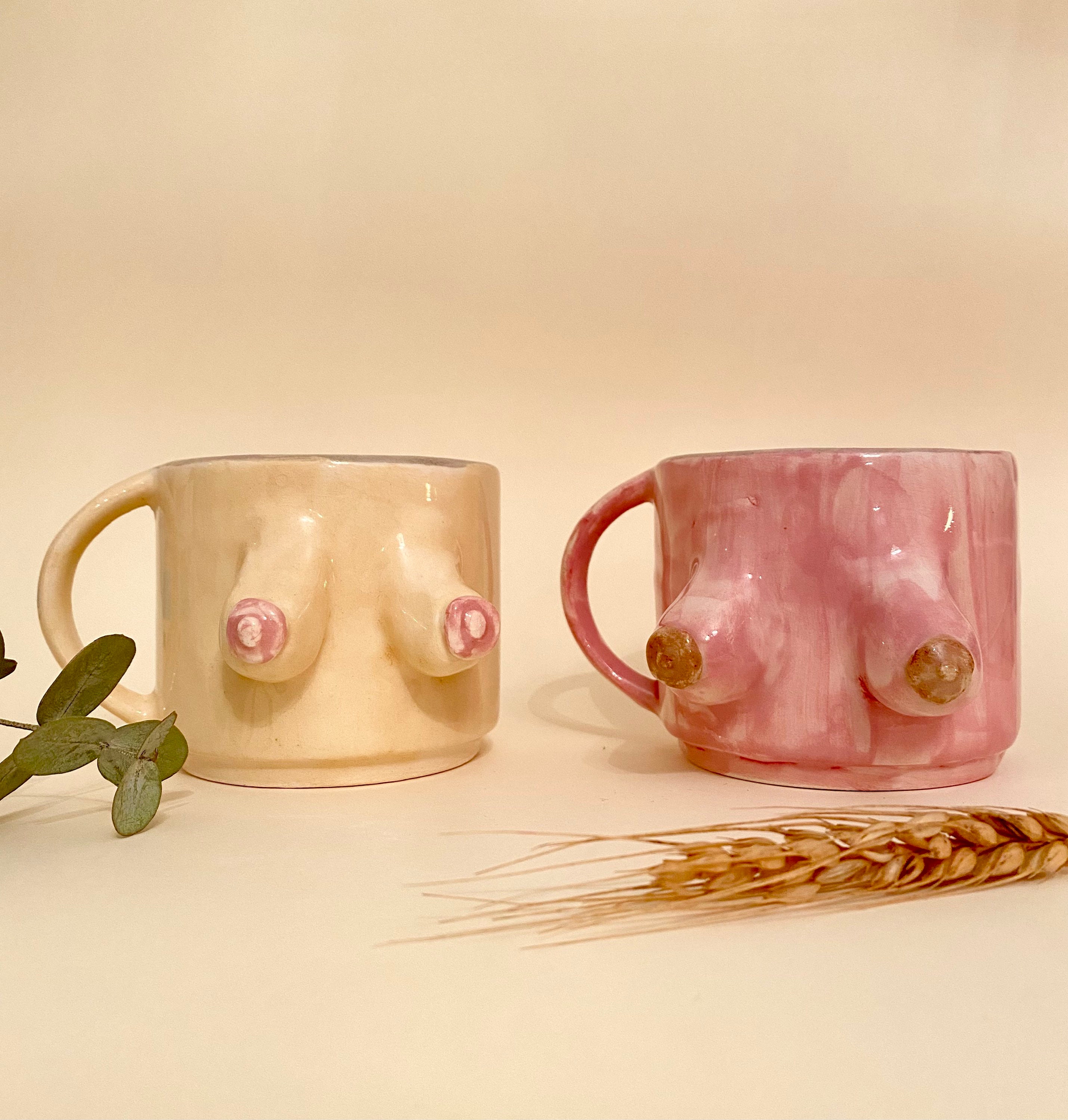Boobie Travel Mug / Boobies Mug / Titties To-go Mug / Insulcated Coffee Cup  / Titties Mug / Cartoon Boobies / Boobs Travel Mug / Femnist Mug -   Denmark