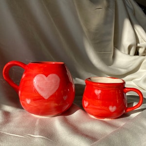 24 oz Large and small Mothers Day Mug with Heart