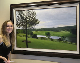 Custom Hand-Painted Landscape Painting Oil on Canvas