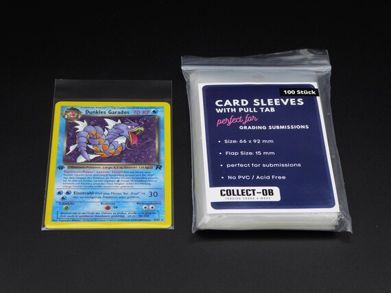 Collect-ob - Card Sleeves Card Soft Sleeves With Easy Pull Tab Packs of 100  Pack / With Tab Perfect for PSA Submission - Etsy Canada