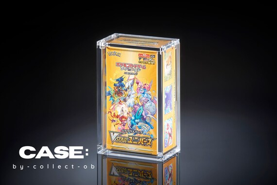 pokemon japanese booster box acrylic case Amazon.com: The Hobby Lair Japanese Booster Box Acrylic Case | Fits 1  Standard JP BB or 2 High Class JP BB Deluxe Case Compatible with JAPANESE  Pokemon Booster Box ONLY