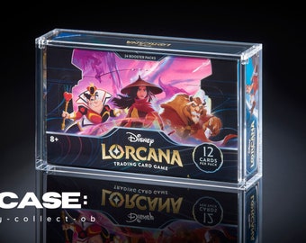 Estuche Acrílico Lorcana Display Booster Box Inglés DE Rise of the Floodborn - Aufstieg der Flutgestalten