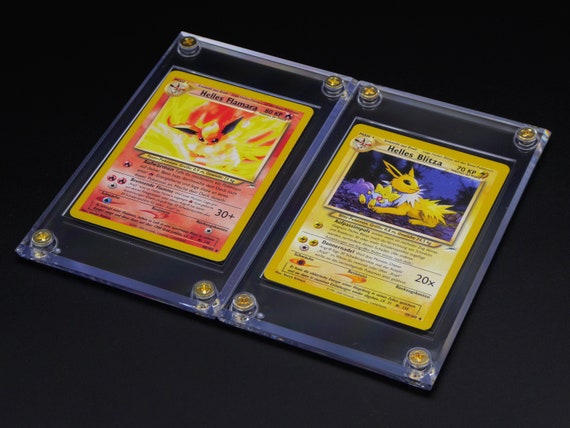 acrylic pokemon card holder Amazon.com: Leadiy Single Card Display Case, Transparent Card Display Clear  Card Stands, 35PT Acrylic TCG Triple Cards Frames : Sports & Outdoors