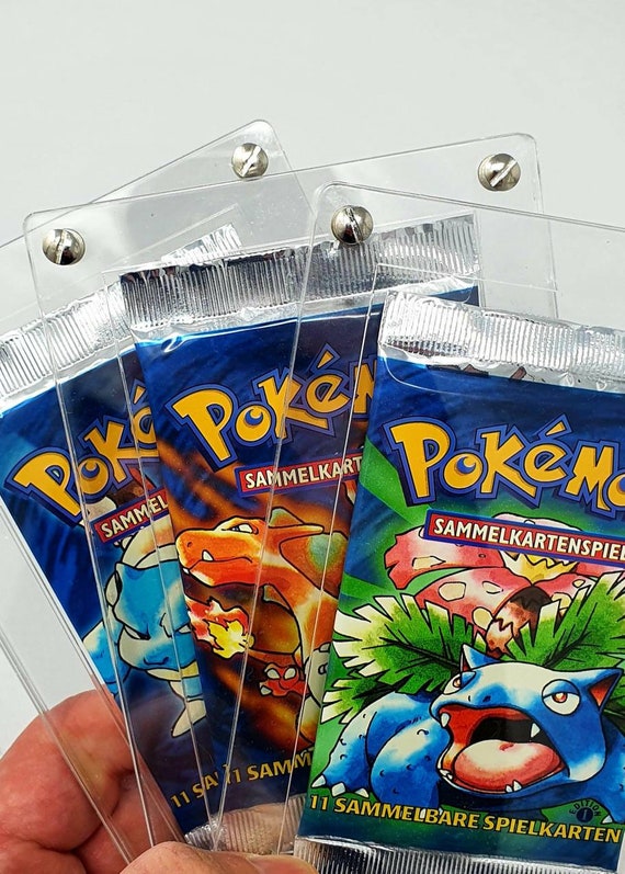 3x Pokemon Booster Acrylic Protection Box Case Protector Universal