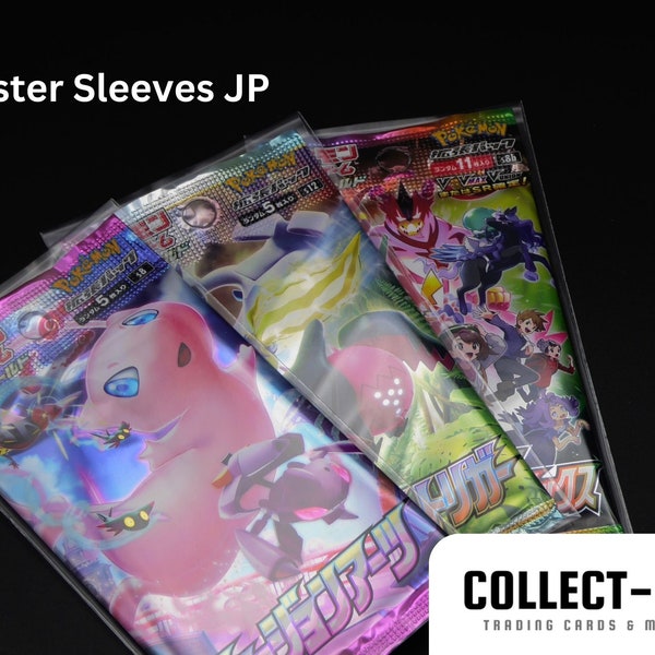 Pokemon Japanese Booster Sleeves - Protective Sleeves - Foils 25er 50er 100er Pack