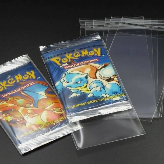 Pokemon Booster Sleeves - Protective Covers - Foils Perfect Size Bags Foils  100x Pieces - Etsy