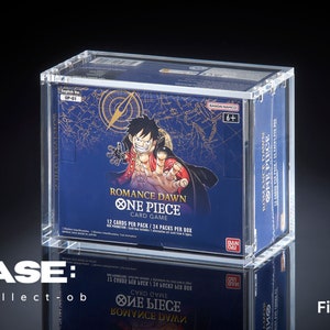 Custodia in acrilico One Piece Display Booster Box Inglese OP-01 Romance Dawn "PRIMA STAMPA"