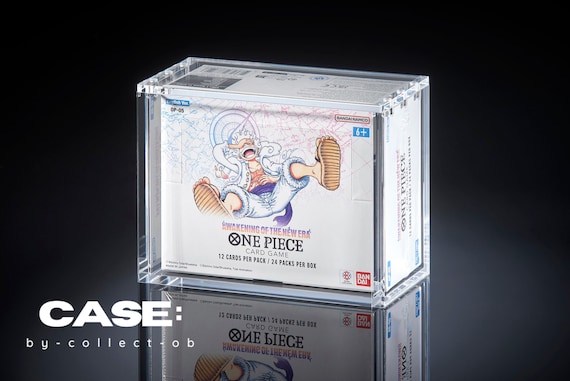 one piece white booster box Acrylic Case Display English OP-05 Awakenig of the New Era You can assemble your own pirate crew One Piece Card Game -