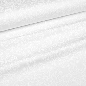 Waterdicht tafelkleed voor bruiloftstafel, tafelkleed wit met monogrammen verfijnd klassiek, bruilofttafeldecor, rechthoekig wit tafelkleed