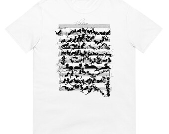 The Cat Symphony "Katzensymphonie" Classical Art Short-Sleeve Unisex T-Shirt Tee Shirt Top