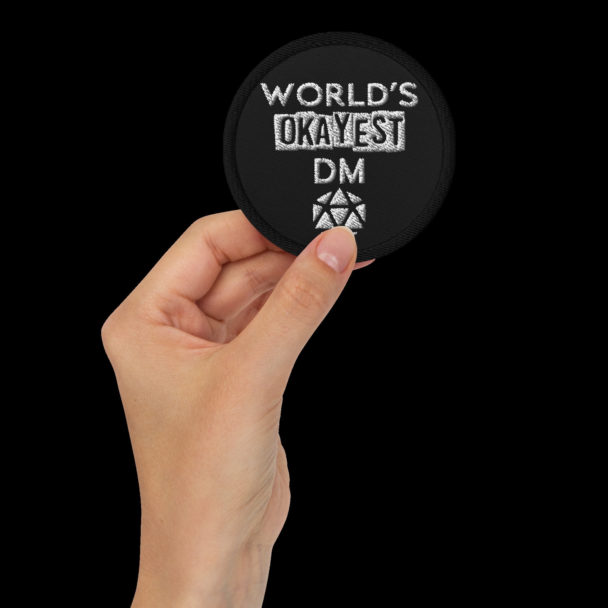 World's Okayest Dungeons and Dragons Large Embroidered Patch | D&D Dnd ...