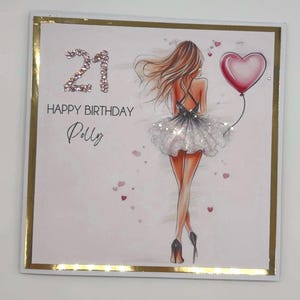 Carte d'anniversaire tendance pour une fille de 16 ans Carte d'anniversaire pour elle, 21e et 30e anniversaire