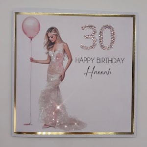 Geburtstagskarte für 30 Jahre alte 40.Geburtstagskarte für 21.Geburtstag für Sie Karte für elegante herrliche Tochter Wunderbarer Freund