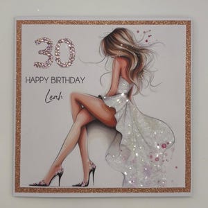 Geburtstagskarte für 30 Jahre alte 40.Geburtstagskarte für 21.Geburtstag für Sie Karte für elegante herrliche Tochter Wunderbarer Freund