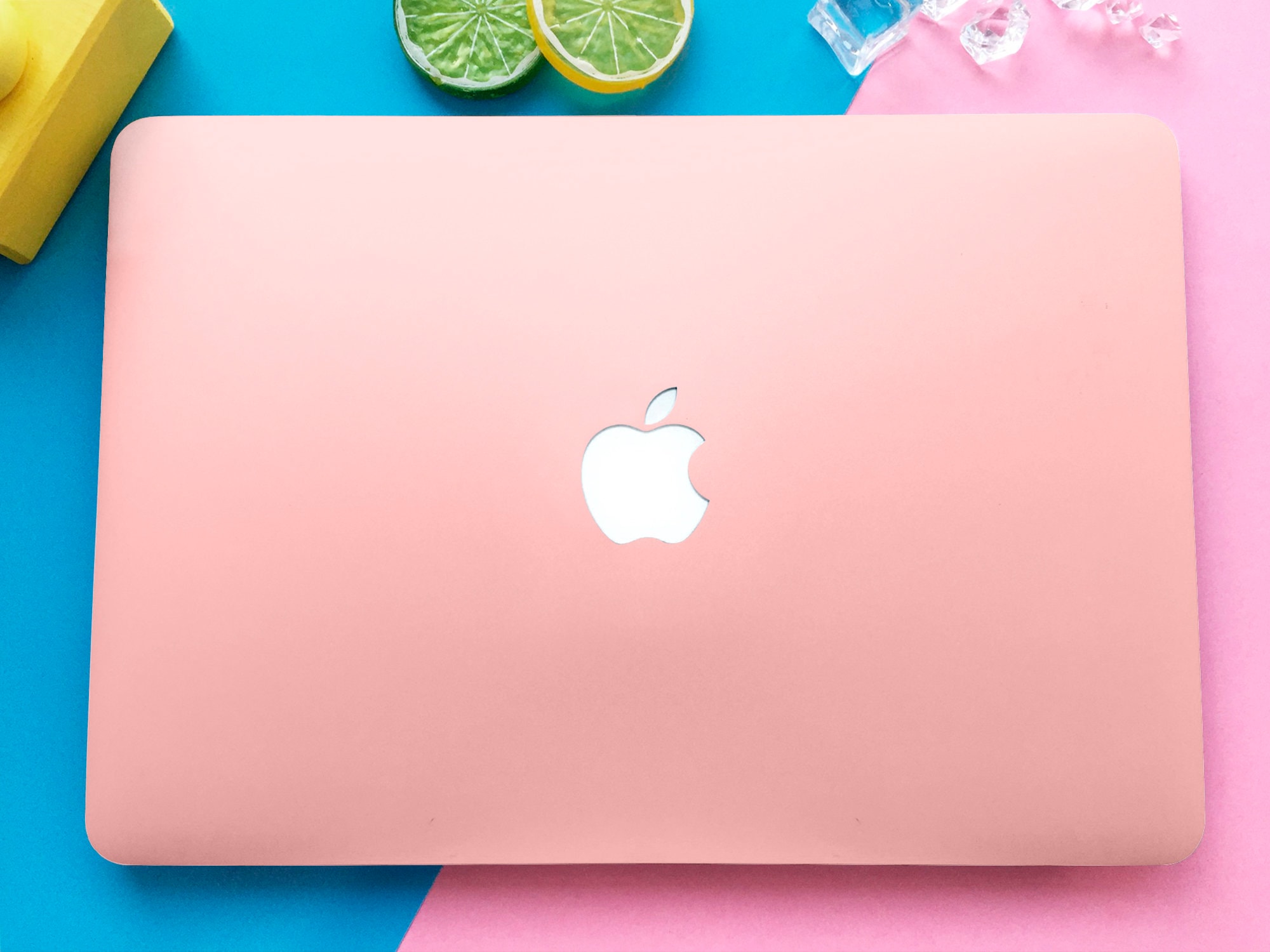 Light Pink Solid Color Elegant Laptop Plastic Macbook Hard Etsy