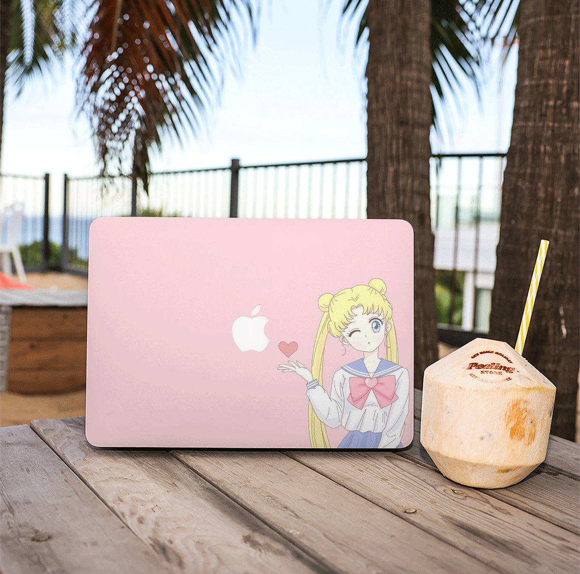 Anime Ukiyo-e Delivery Laptop Bag Japanese art For Macbook Air