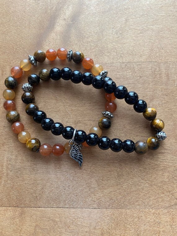 Boho-Chic Beaded Charm Bracelets - image 1