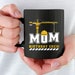Mom Birthday Crew Construction Birthday Party Mug