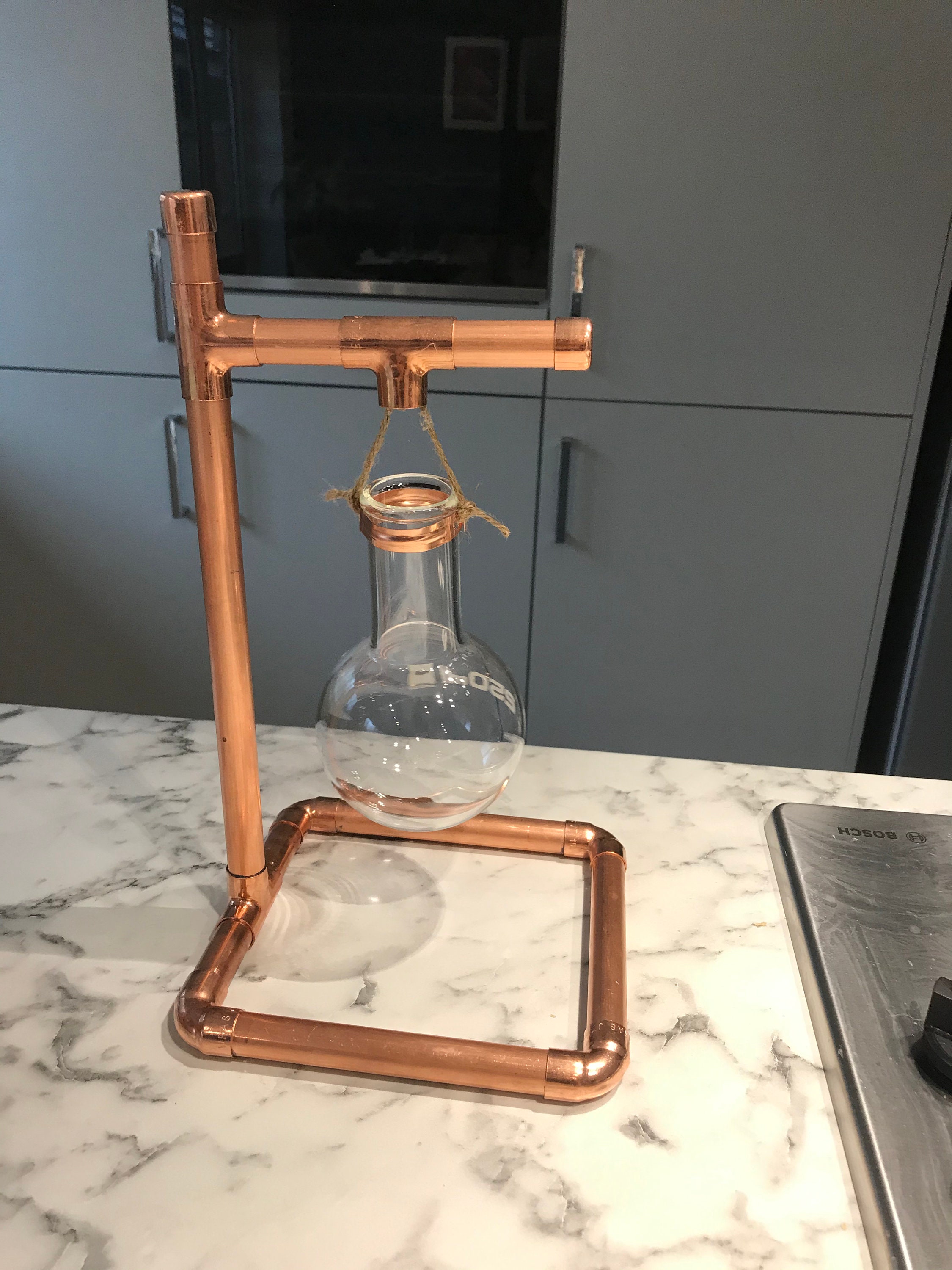 Copper pipe oil burner / wax tart burner Etsy